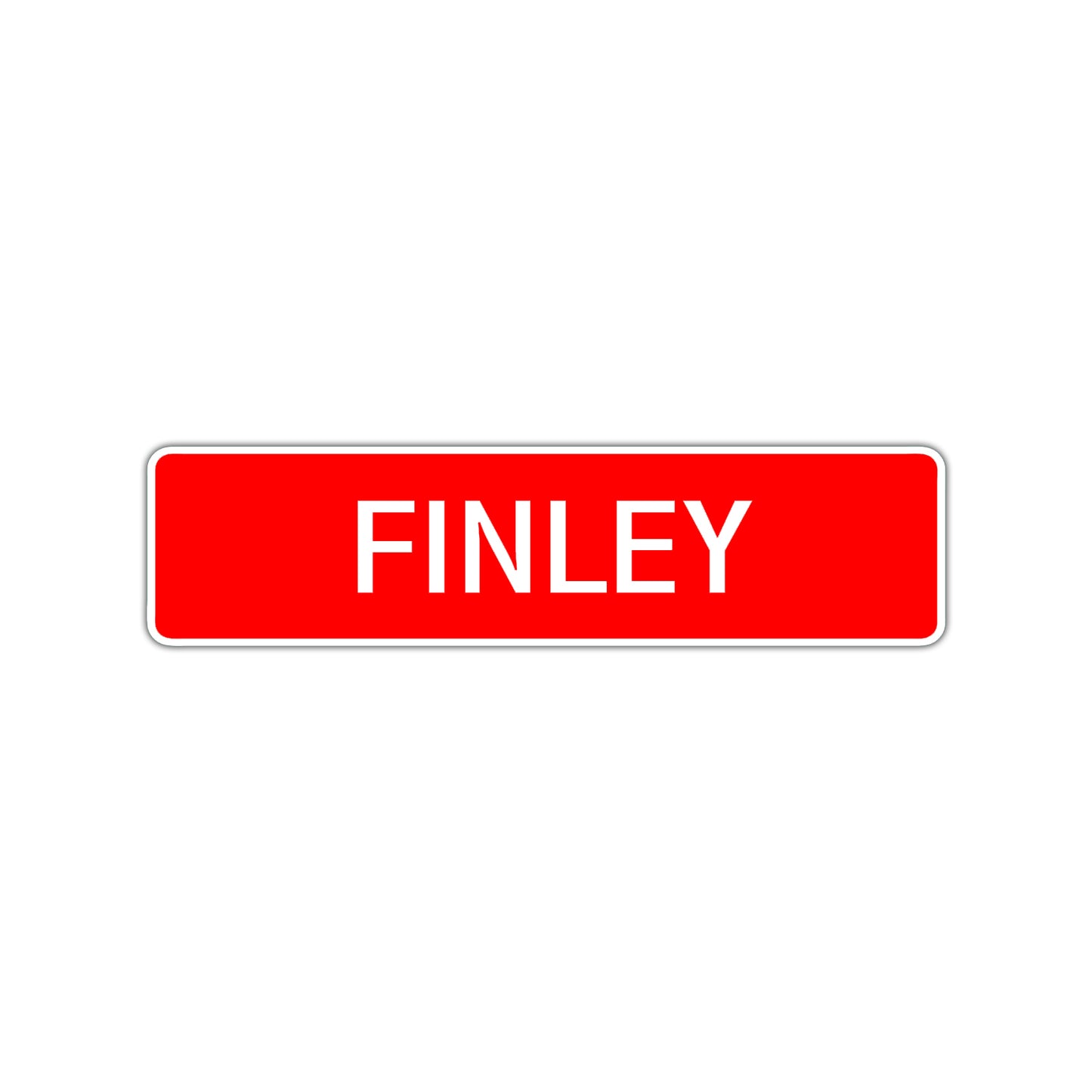 Finley Street Sign Children Name Room Plate
