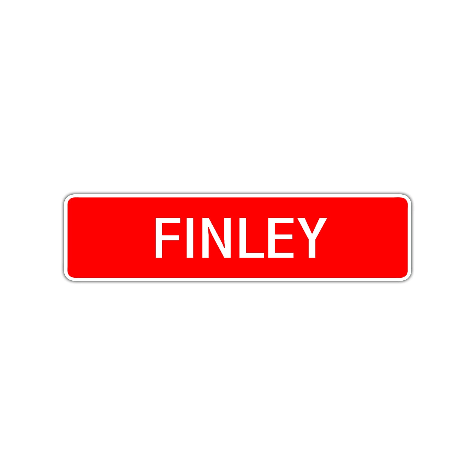 Finley Street Sign Children Name Room Plate