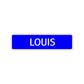 Louis Street Sign Children Name Room Plate