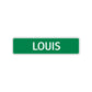 Louis Street Sign Children Name Room Plate