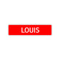 Louis Street Sign Children Name Room Plate