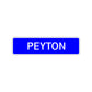 Peyton Street Sign Children Name Room Plate