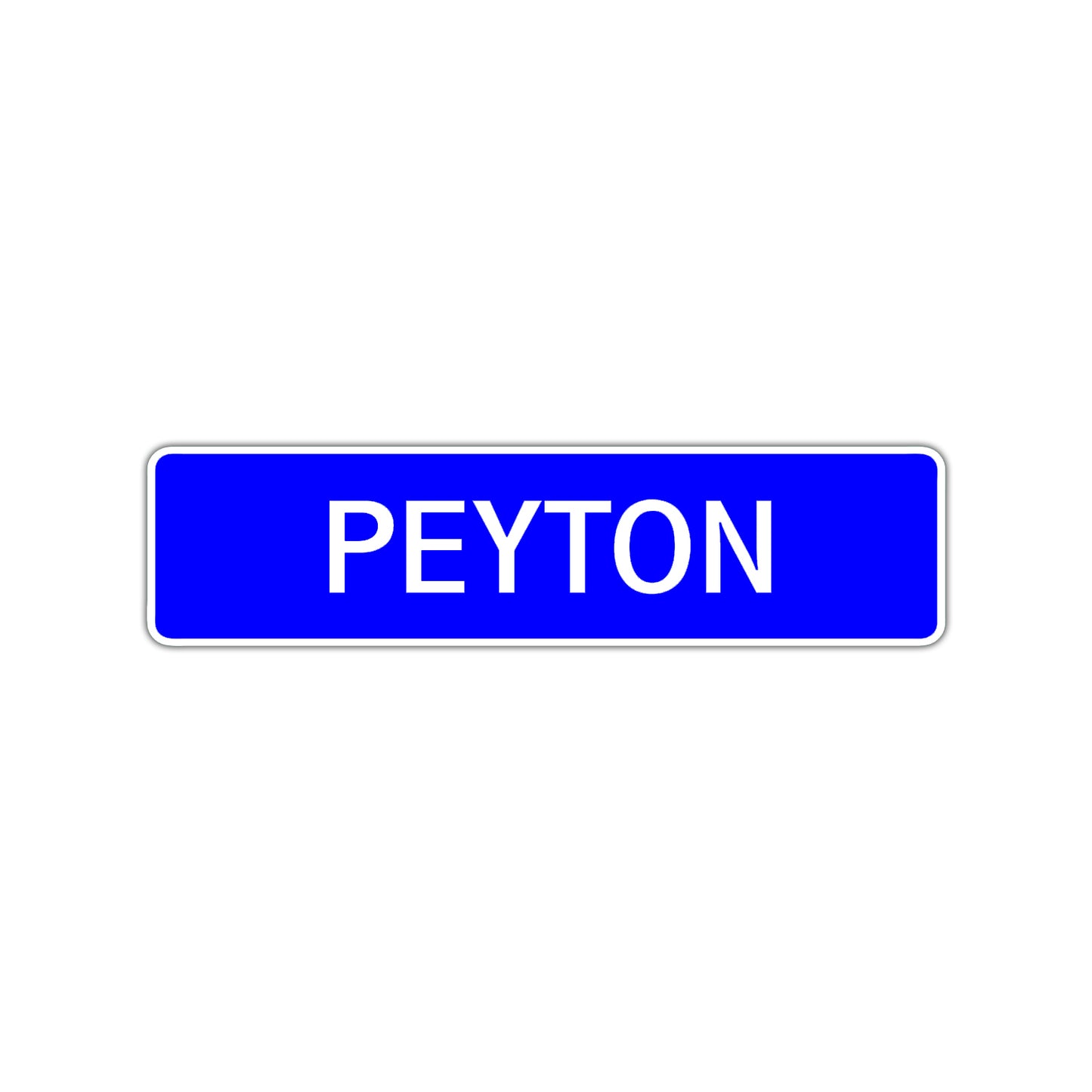 Peyton Street Sign Children Name Room Plate