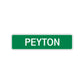 Peyton Street Sign Children Name Room Plate