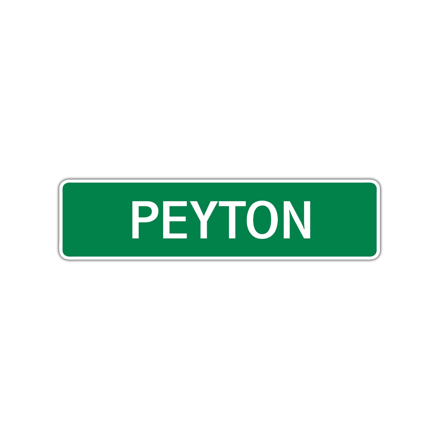 Peyton Street Sign Children Name Room Plate