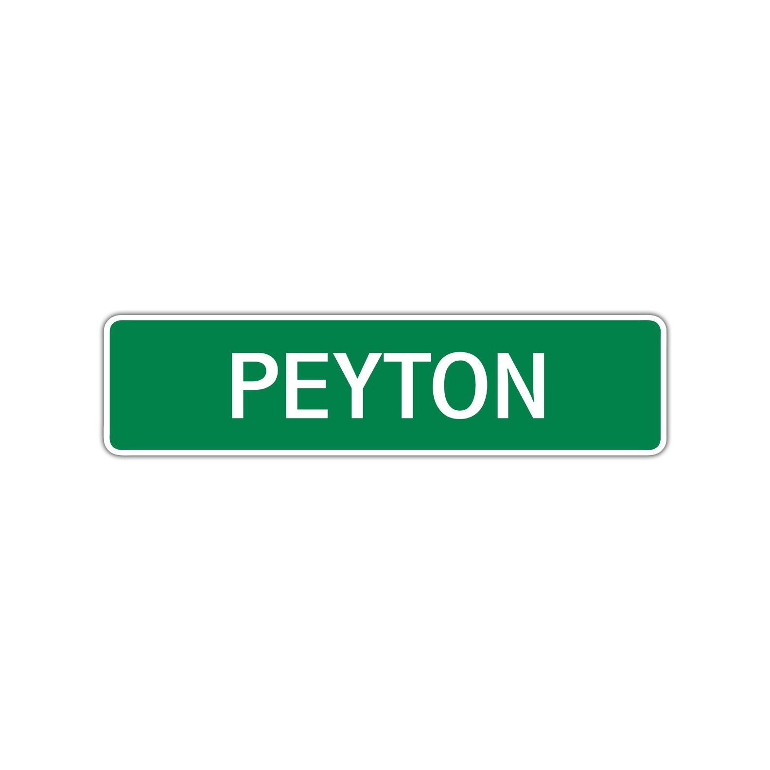 Peyton Street Sign Children Name Room Plate