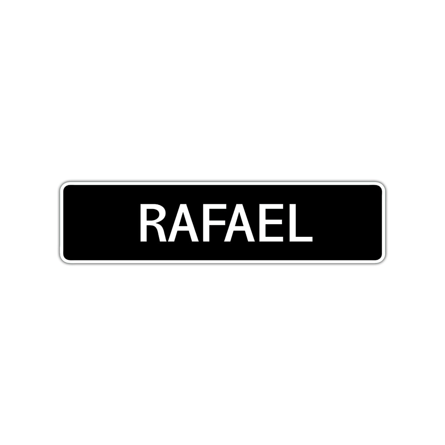 Rafael Street Sign Children Name Room Plate