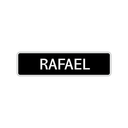 Rafael Street Sign Children Name Room Plate