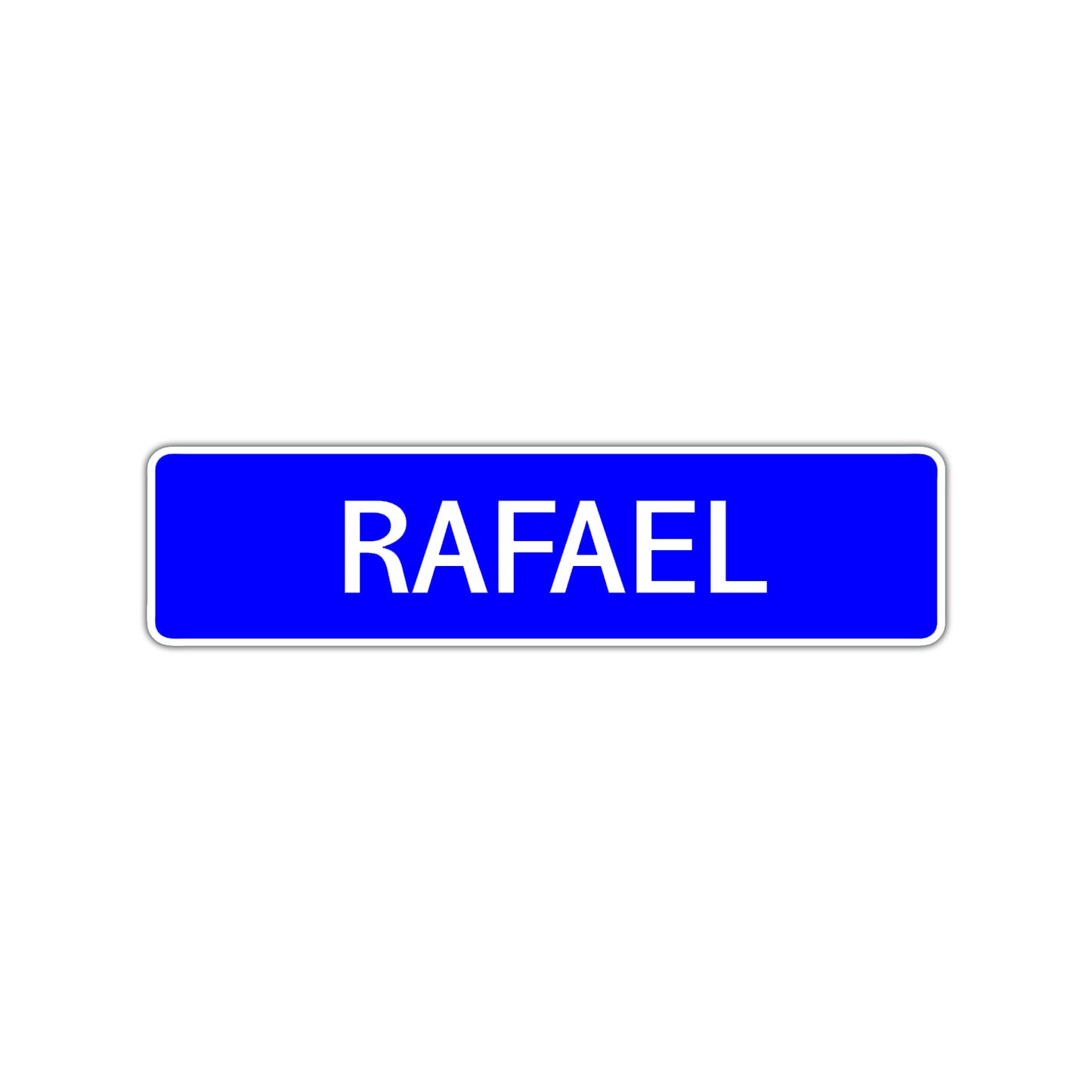 Rafael Street Sign Children Name Room Plate