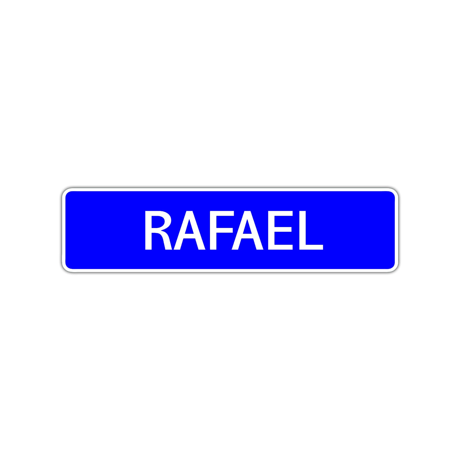 Rafael Street Sign Children Name Room Plate