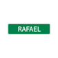 Rafael Street Sign Children Name Room Plate