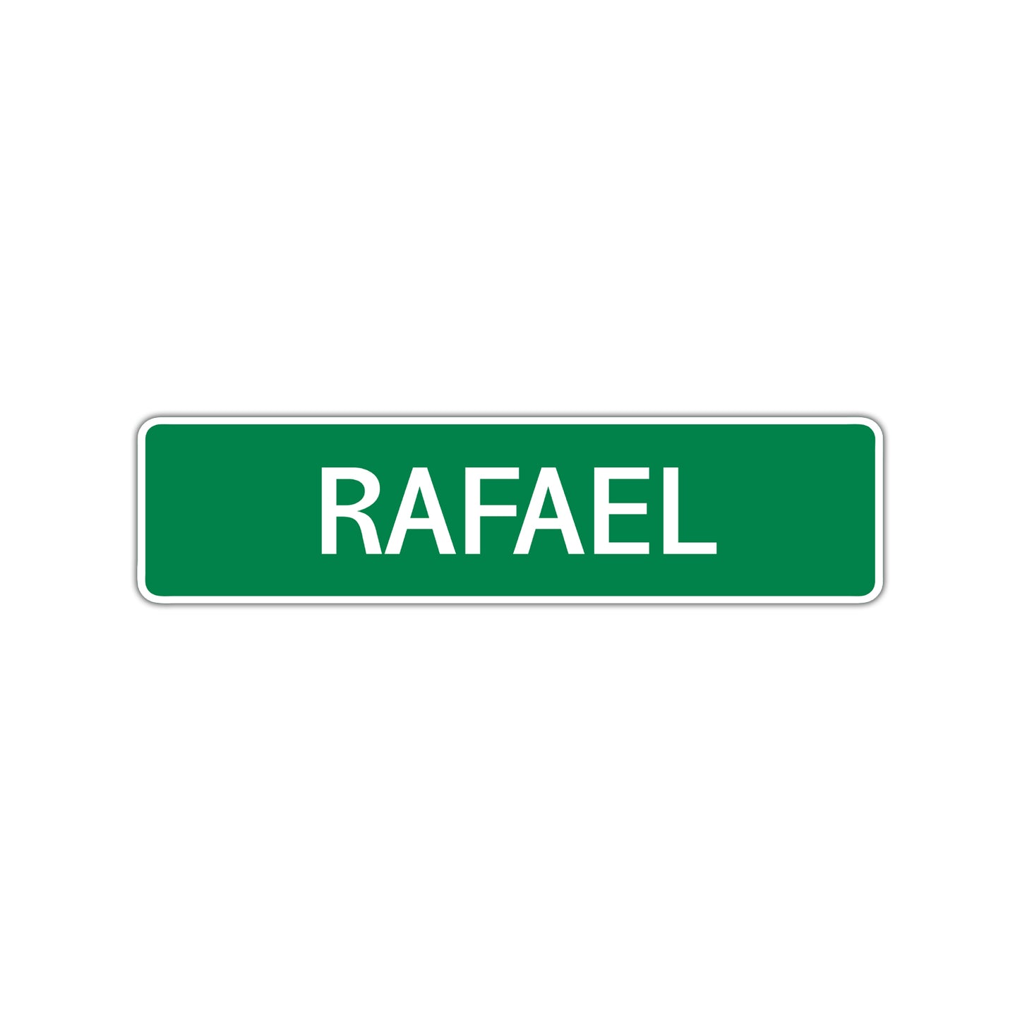 Rafael Street Sign Children Name Room Plate