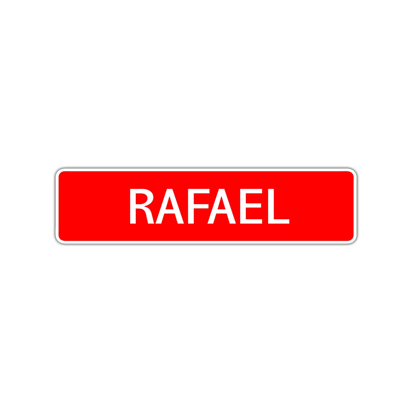 Rafael Street Sign Children Name Room Plate