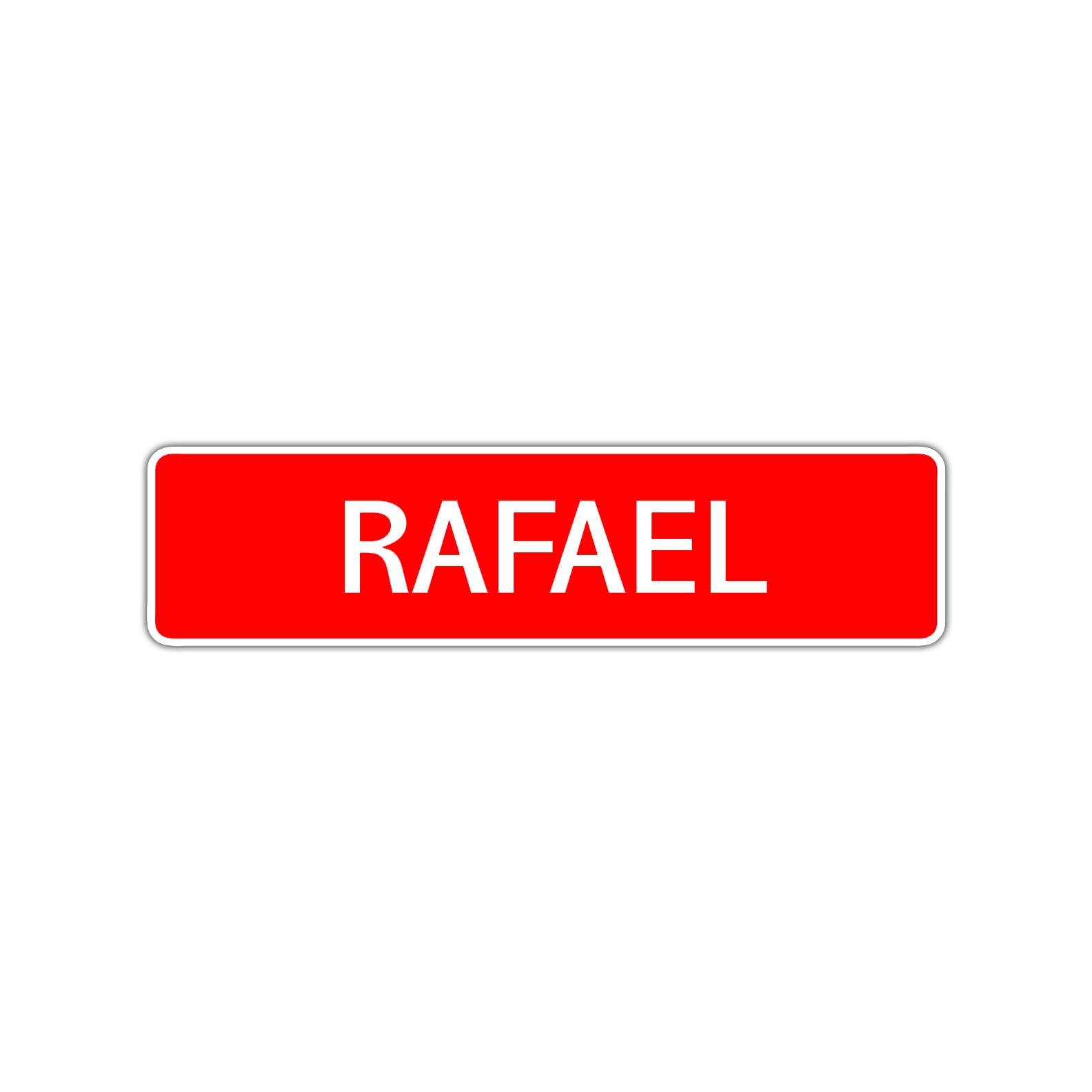 Rafael Street Sign Children Name Room Plate