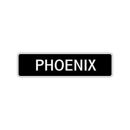 Phoenix Street Sign Children Name Room Plate