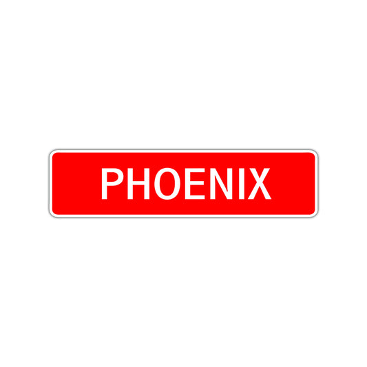 Phoenix Street Sign Children Name Room Plate