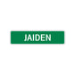Jaiden Street Sign Children Name Room Plate