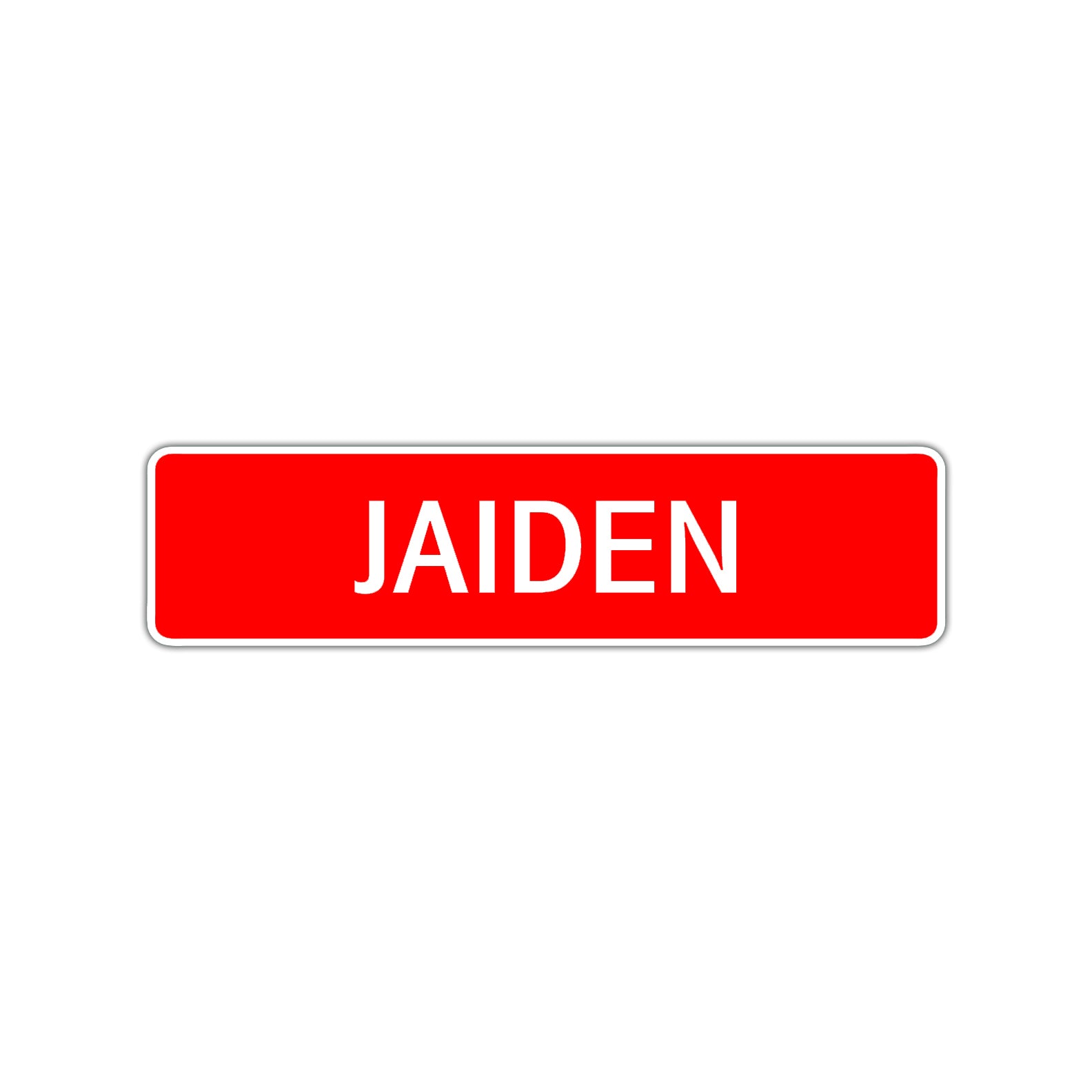 Jaiden Street Sign Children Name Room Plate