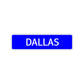 Dallas Street Sign Children Name Room Plate