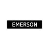 Emerson Street Sign Children Name Room Plate