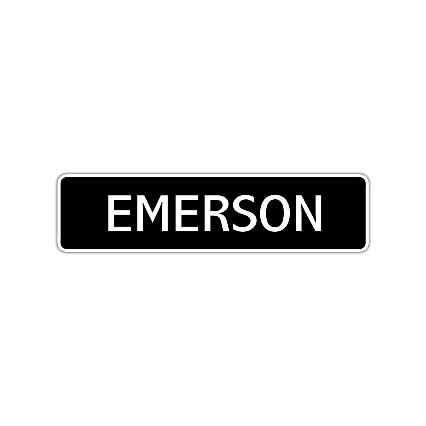 Emerson Street Sign Children Name Room Plate