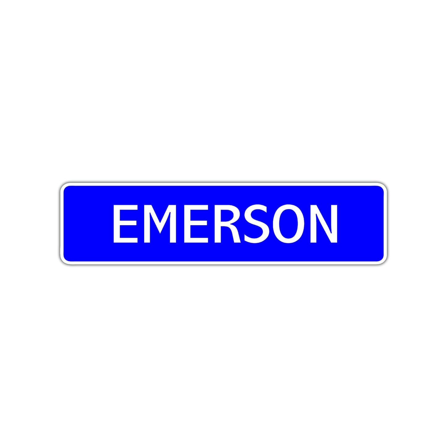 Emerson Street Sign Children Name Room Plate