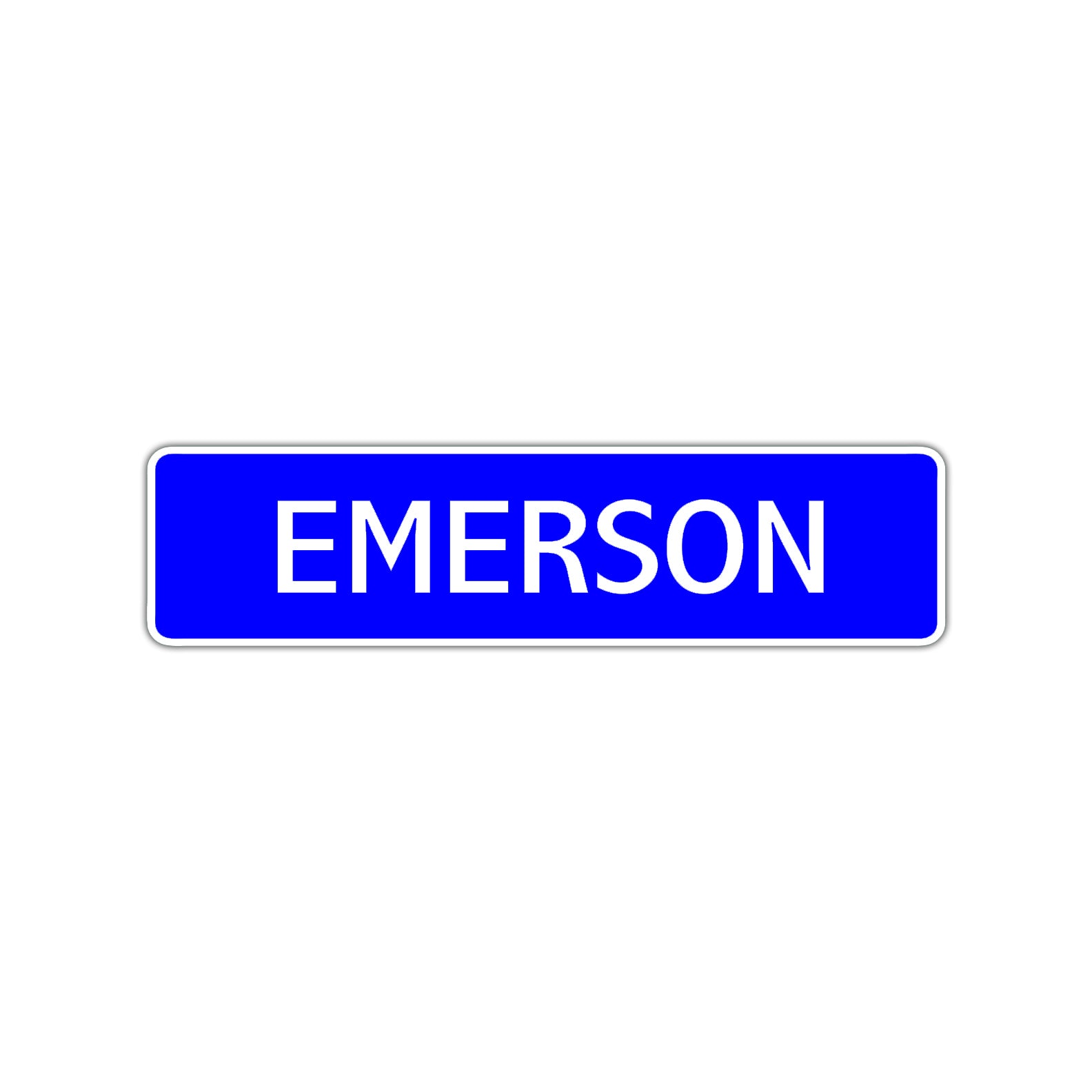 Emerson Street Sign Children Name Room Plate