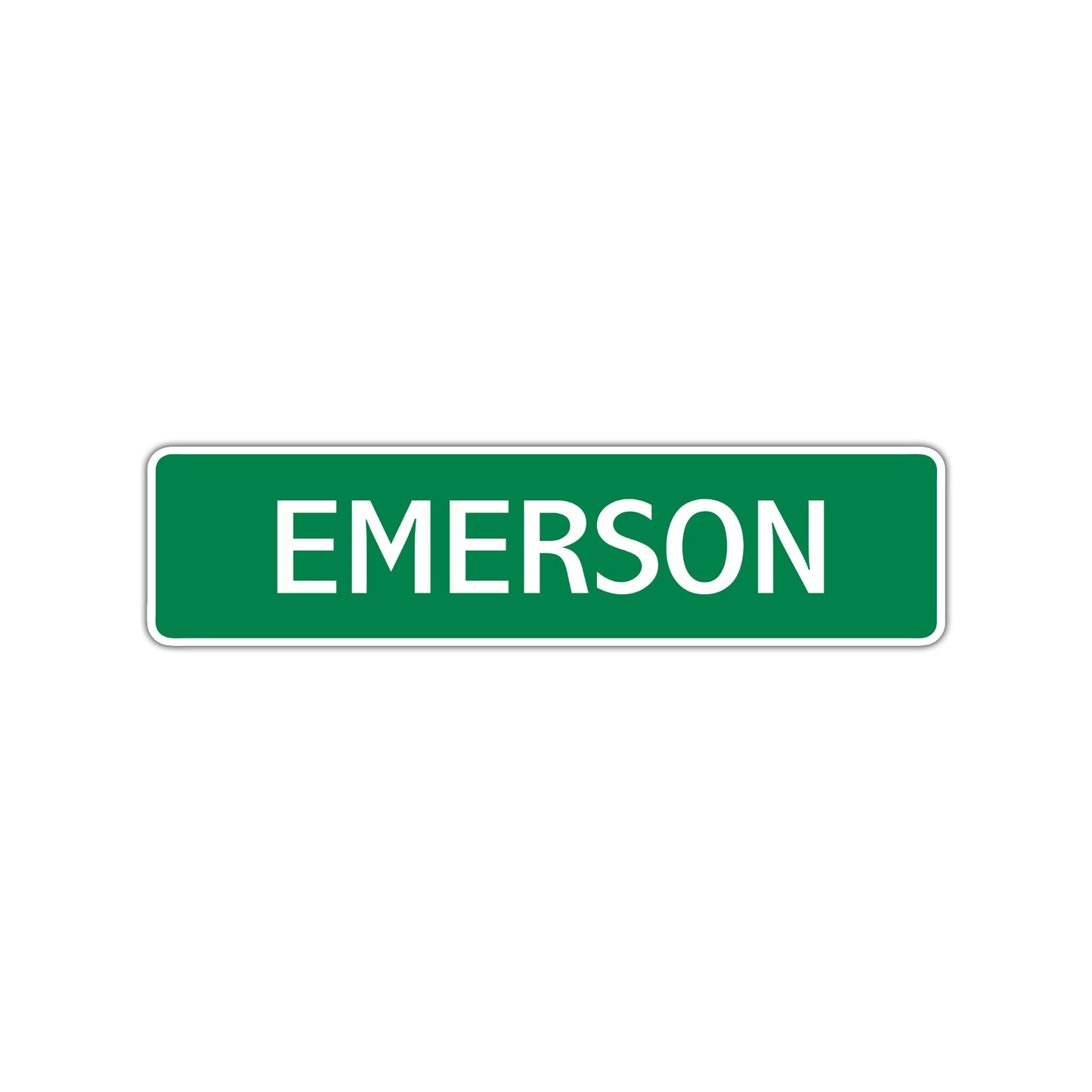 Emerson Street Sign Children Name Room Plate