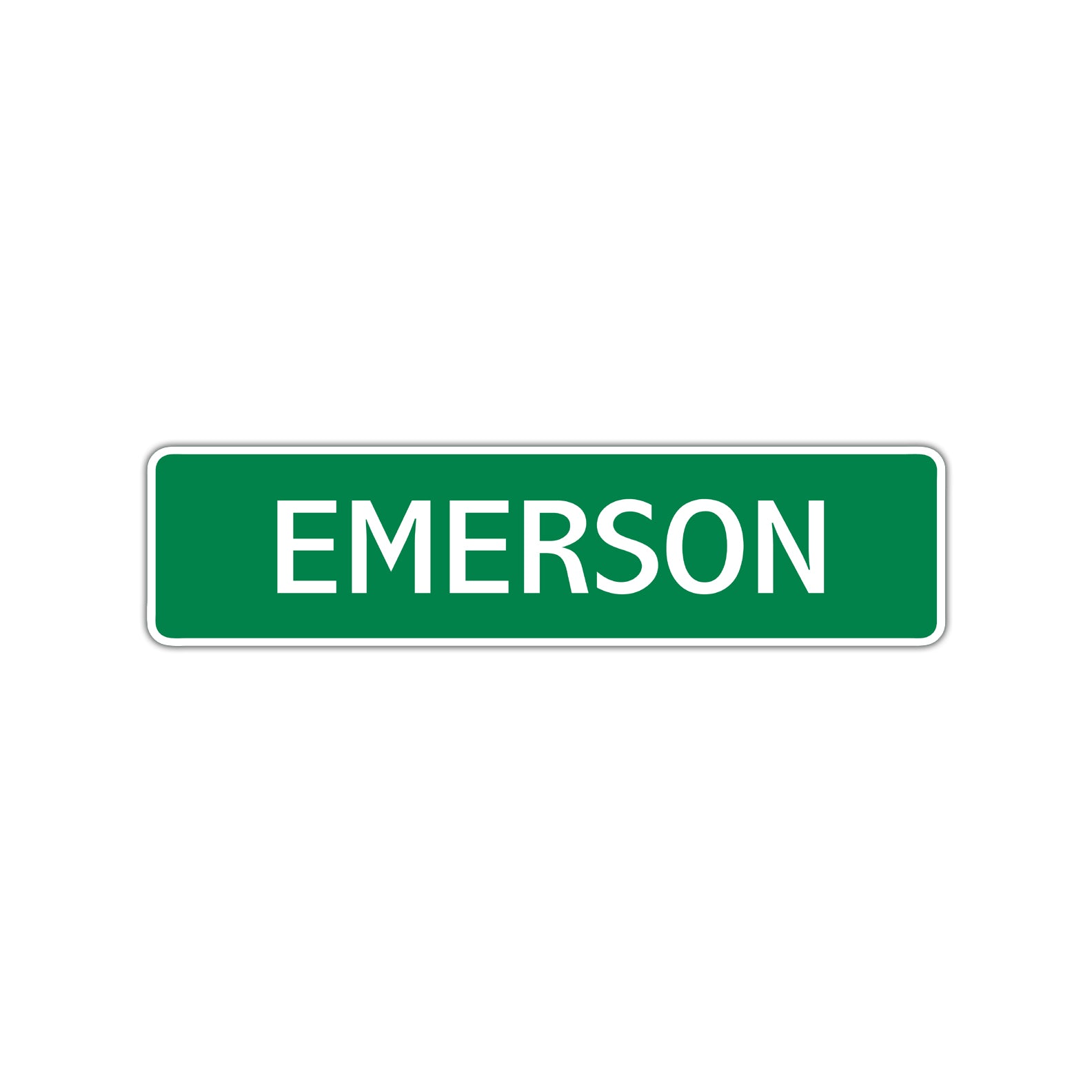 Emerson Street Sign Children Name Room Plate