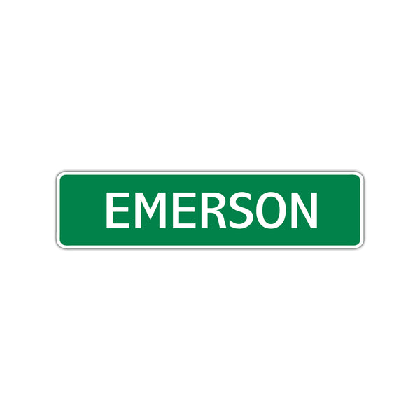 Emerson Street Sign Children Name Room Plate - Sign Fever