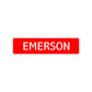 Emerson Street Sign Children Name Room Plate