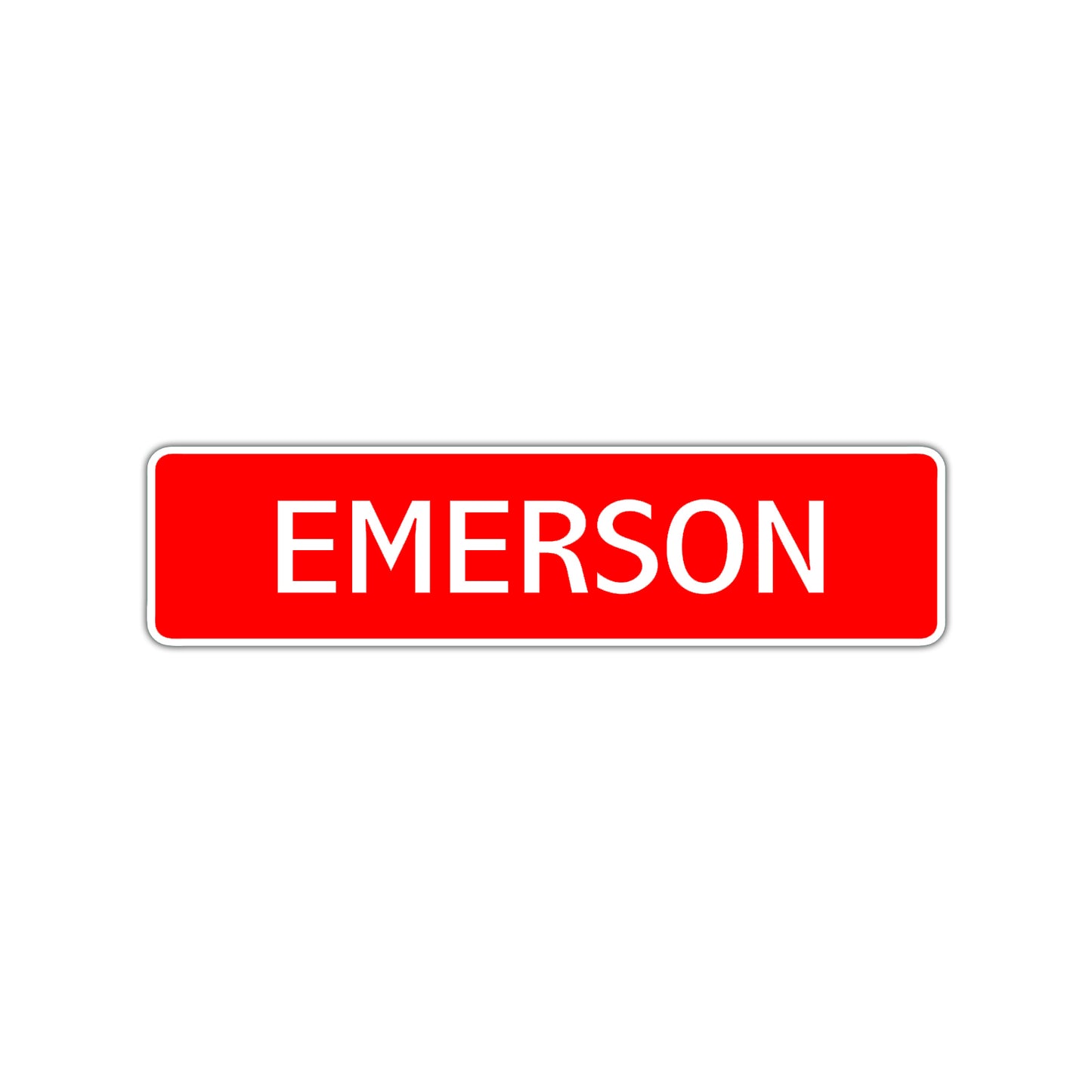 Emerson Street Sign Children Name Room Plate