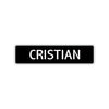 Cristian Street Sign Children Name Room Plate