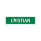 Cristian Street Sign Children Name Room Plate