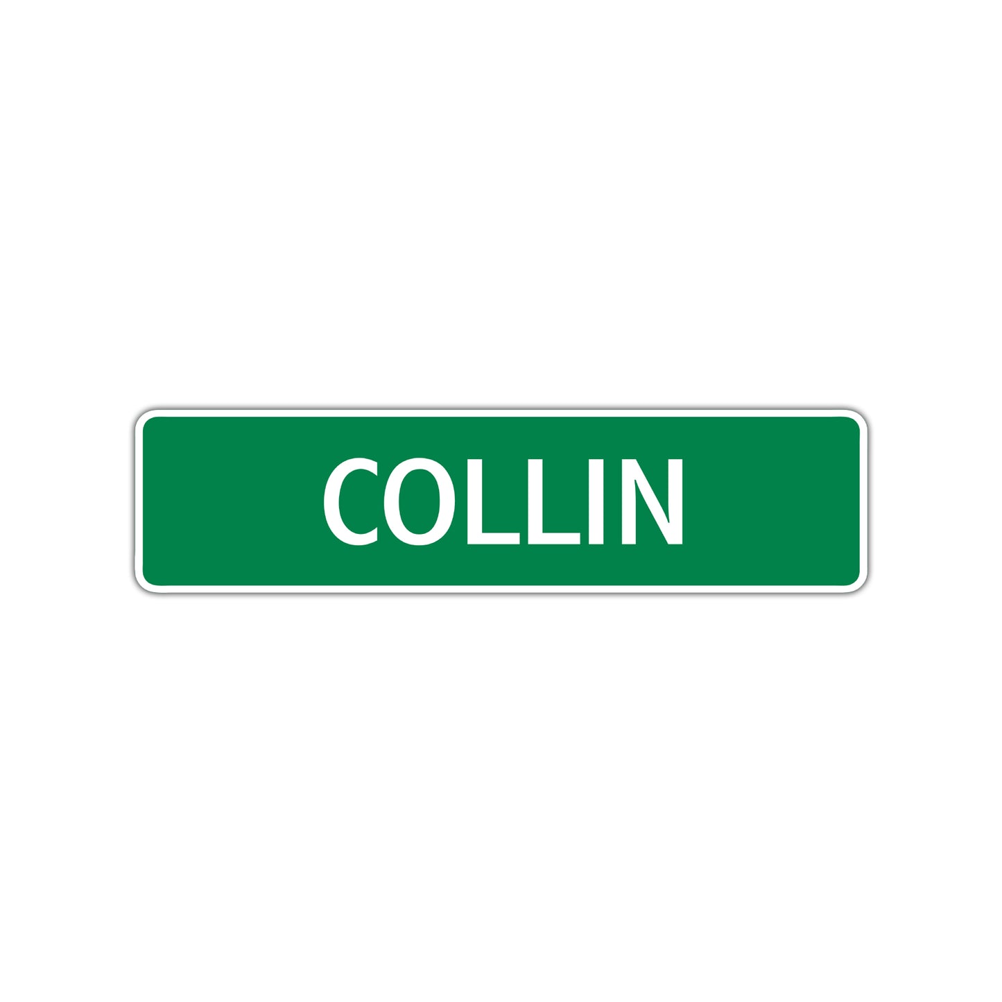 Collin Street Sign Children Name Room Plate