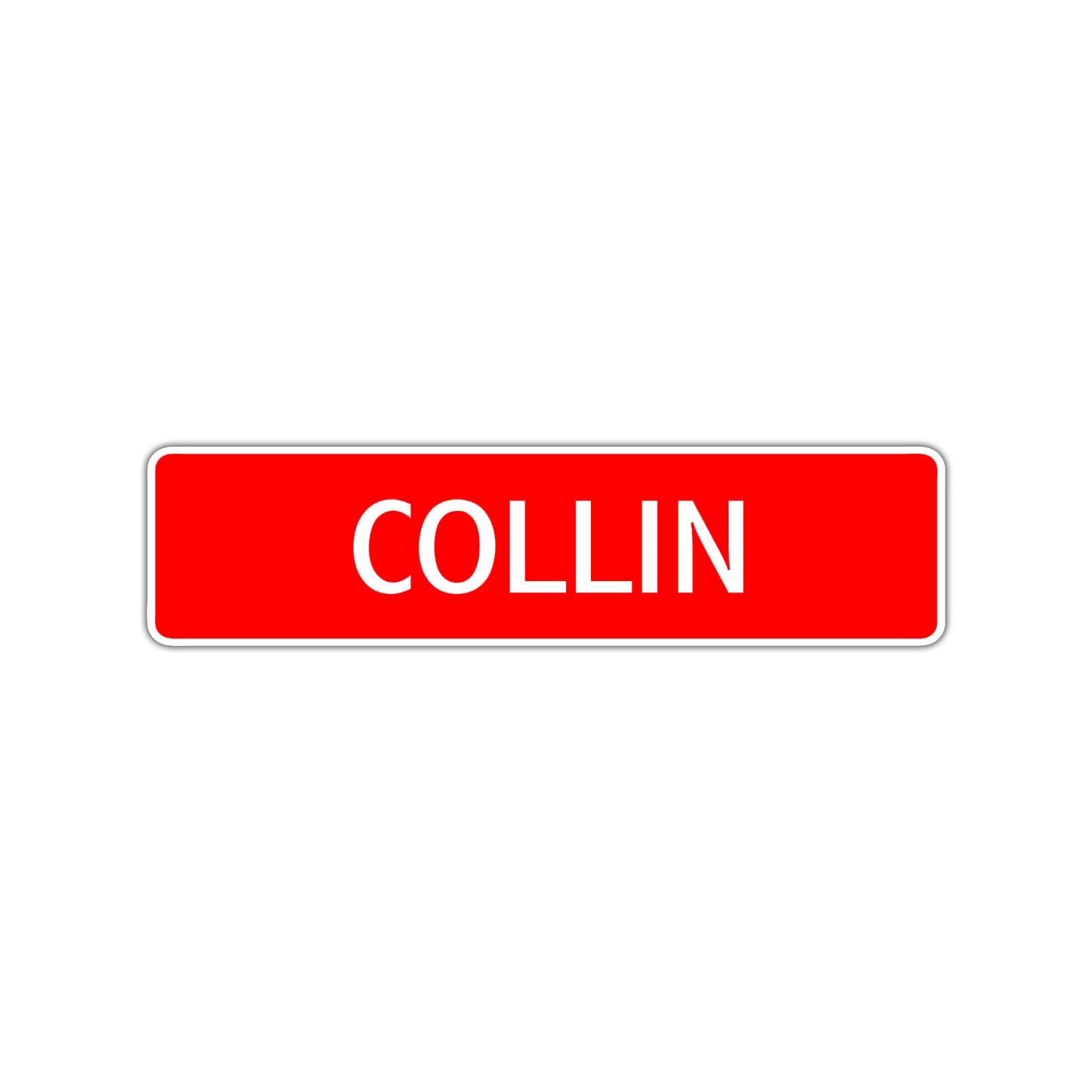 Collin Street Sign Children Name Room Plate