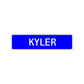 Kyler Street Sign Children Name Room Plate