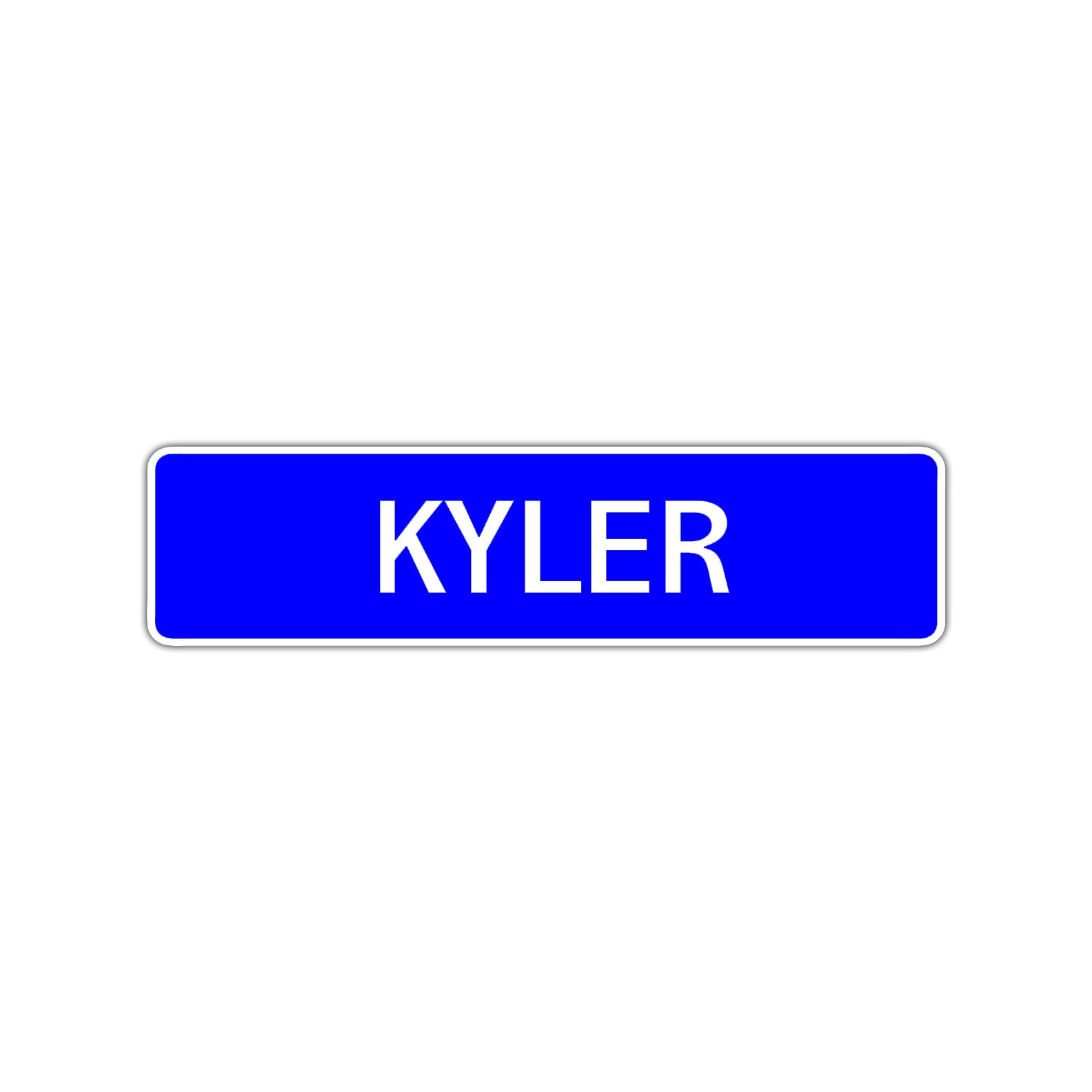 Kyler Street Sign Children Name Room Plate