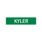 Kyler Street Sign Children Name Room Plate