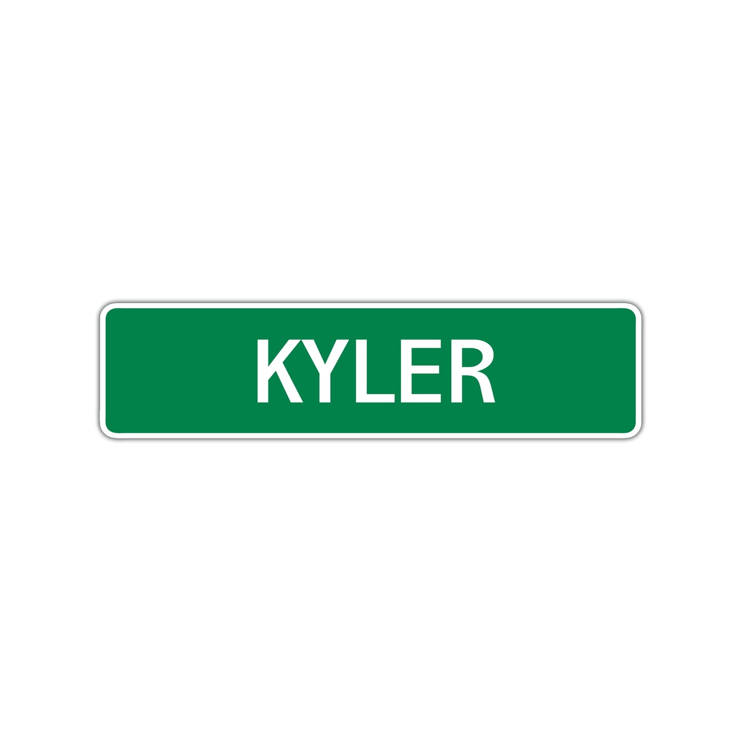 Kyler Street Sign Children Name Room Plate