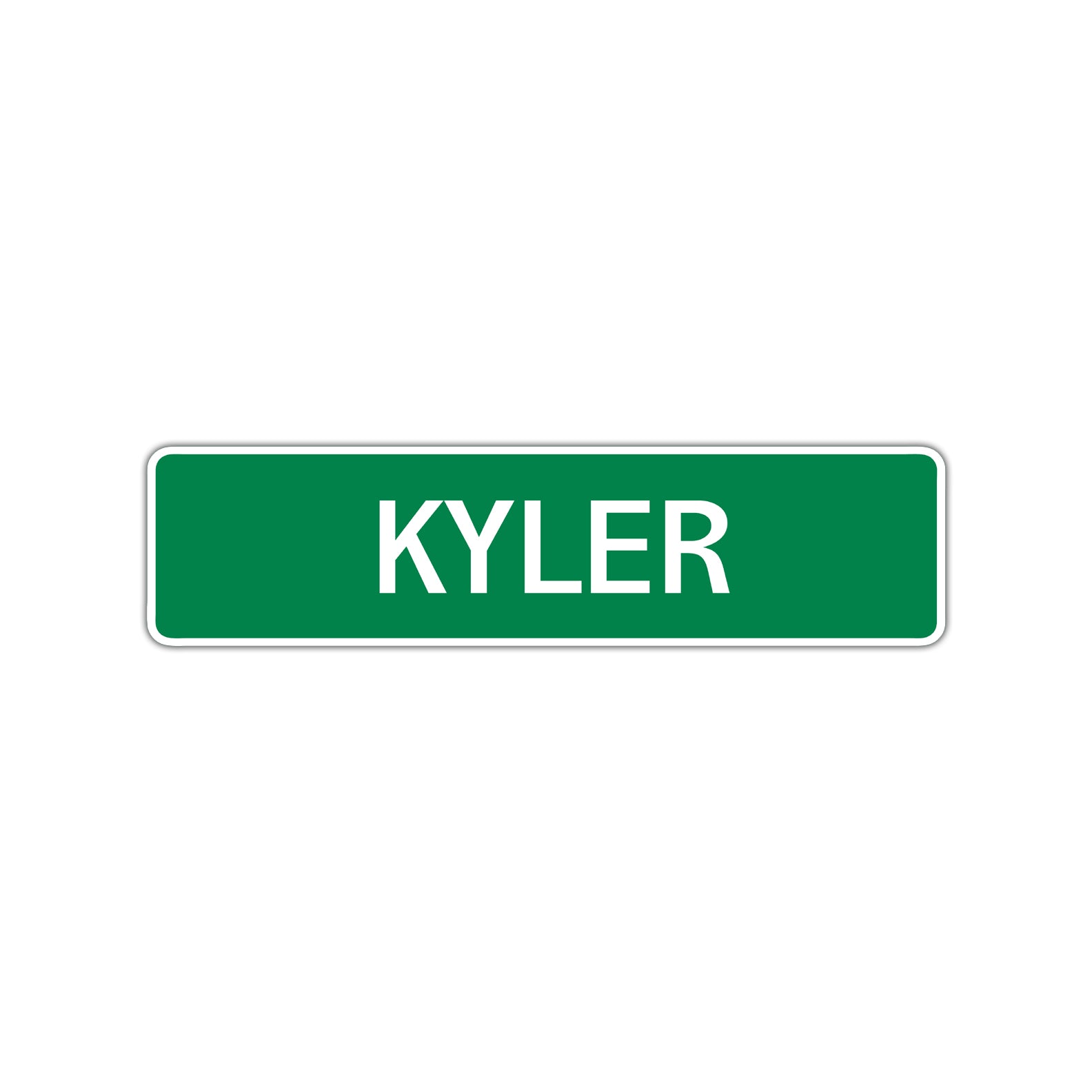 Kyler Street Sign Children Name Room Plate