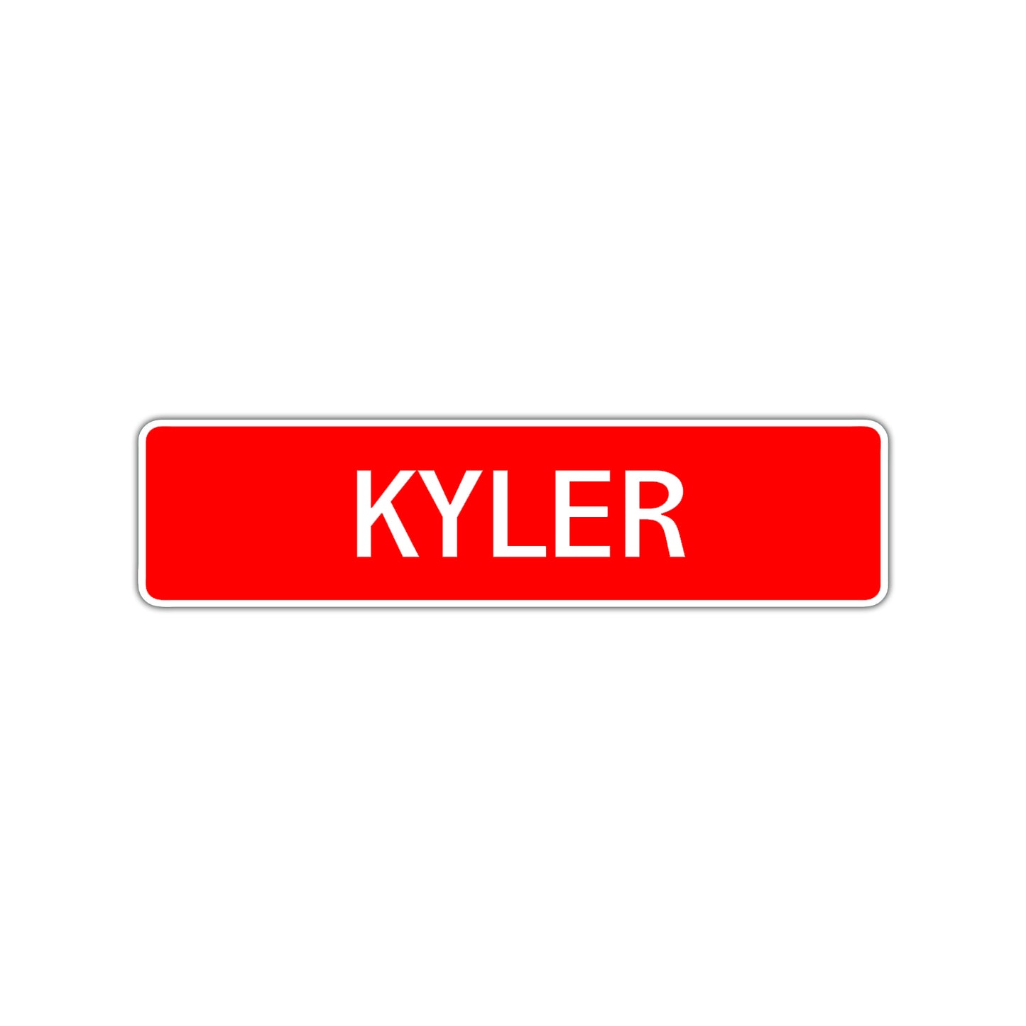 Kyler Street Sign Children Name Room Plate