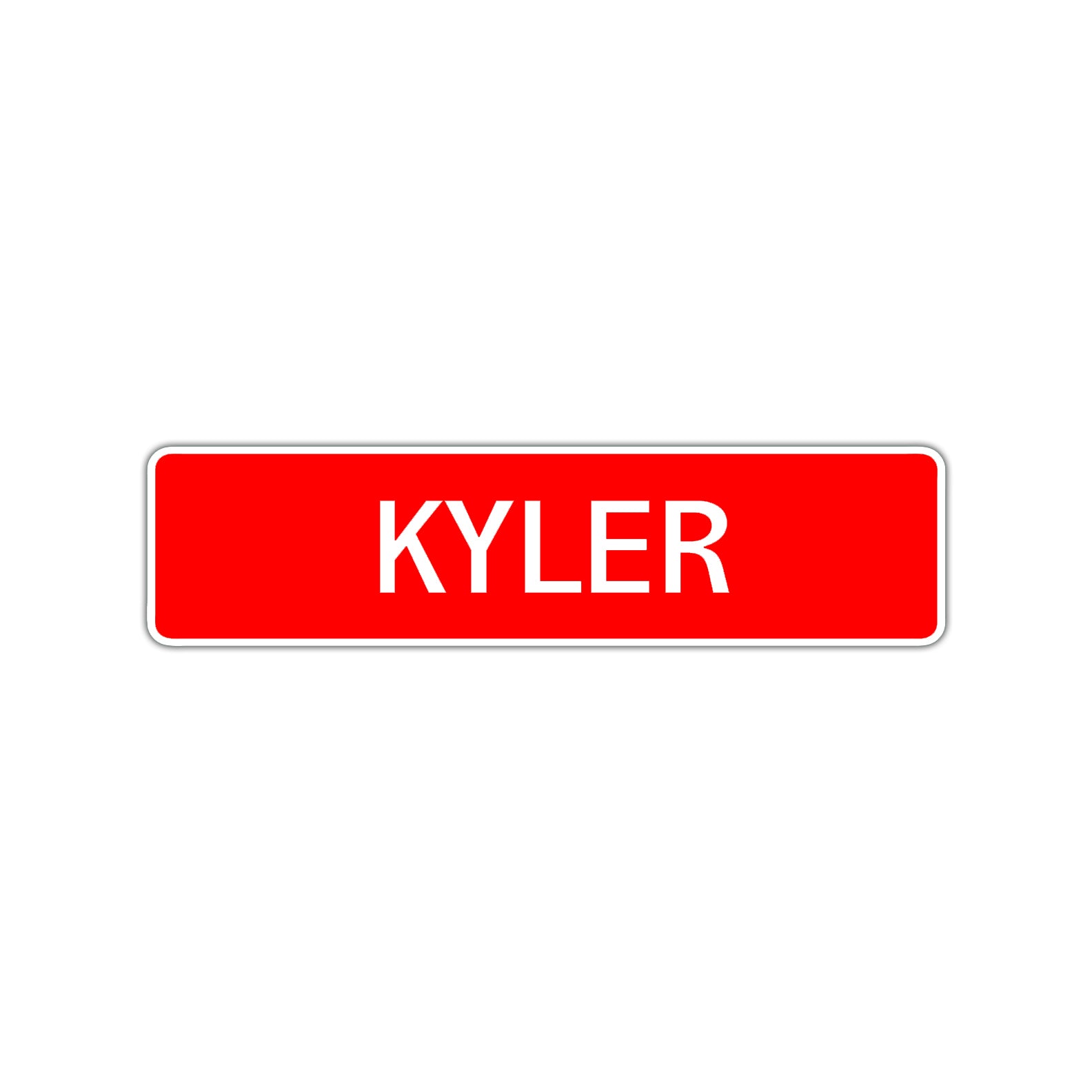 Kyler Street Sign Children Name Room Plate