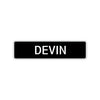 Devin Street Sign Children Name Room Plate