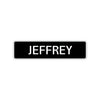 Jeffrey Street Sign Children Name Room Plate
