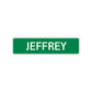 Jeffrey Street Sign Children Name Room Plate
