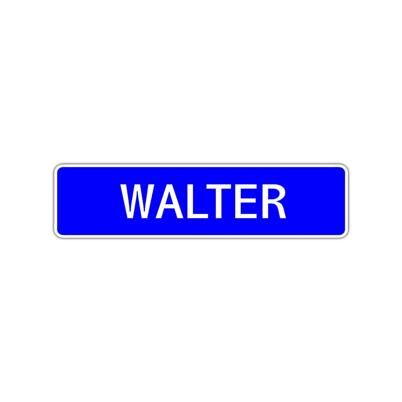 Walter Street Sign Children Name Room Plate