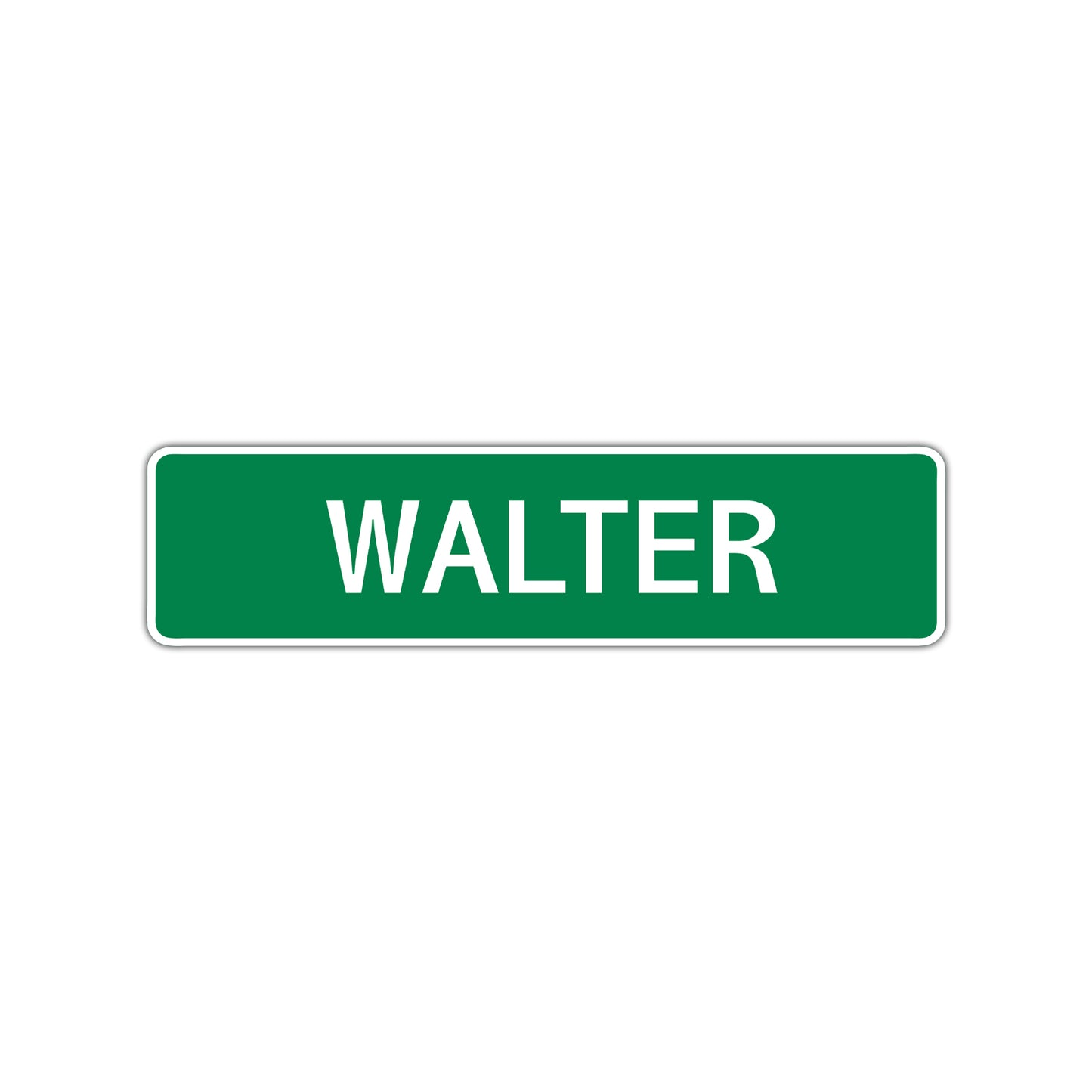 Walter Street Sign Children Name Room Plate