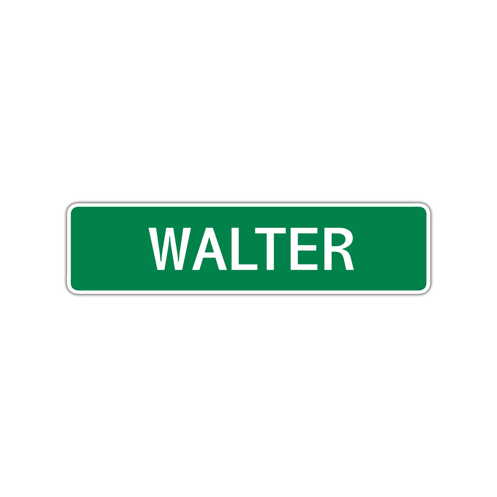 Walter Street Sign Children Name Room Plate