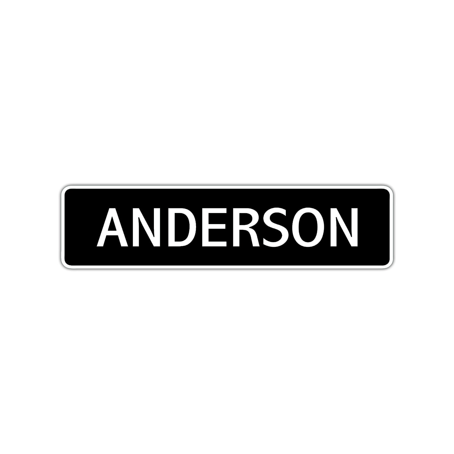 Anderson Street Sign Children Name Room Plate